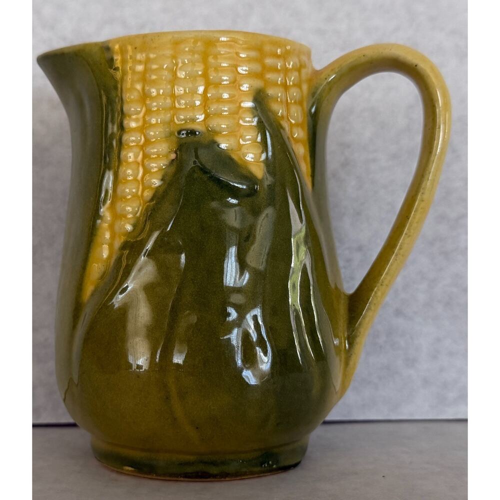 Shawnee Pottery Corn King Creamer Pitcher #70 Ceramic Vintage Farmhouse Fall